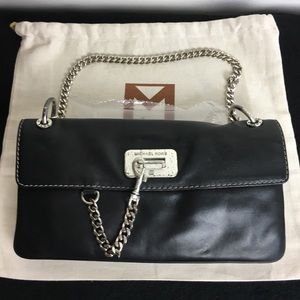 Michael Kors Black Leather Shoulder Bag w/dust bag